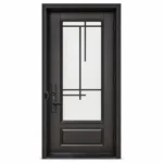 SD138 steel entry door Amazon white background