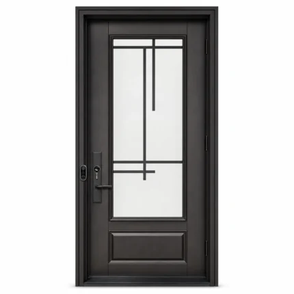 SD138 steel entry door Amazon white background
