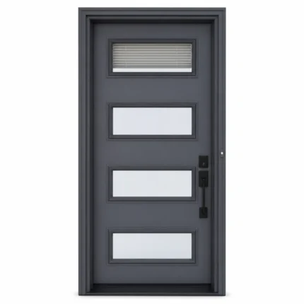 SD142 steel entry door Amazon white background