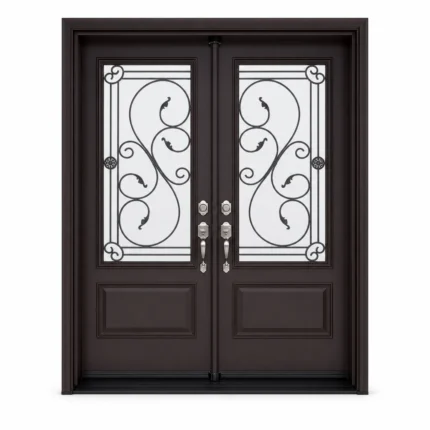 SD144 steel entry door Amazon white background
