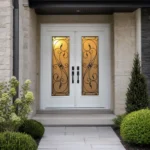 SD150 steel entry door installed home entrance scene
