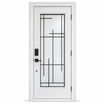 SD155 steel entry door Amazon white background