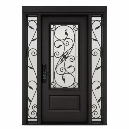 SD156 steel entry door Amazon white background
