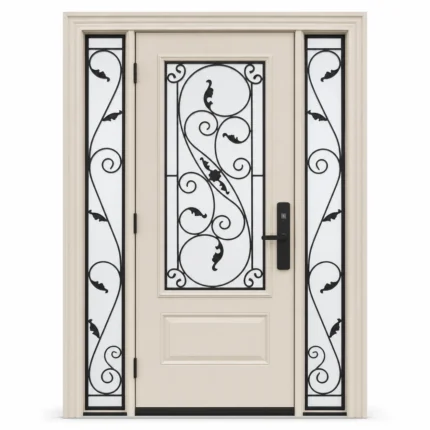 SD157 steel entry door Amazon white background