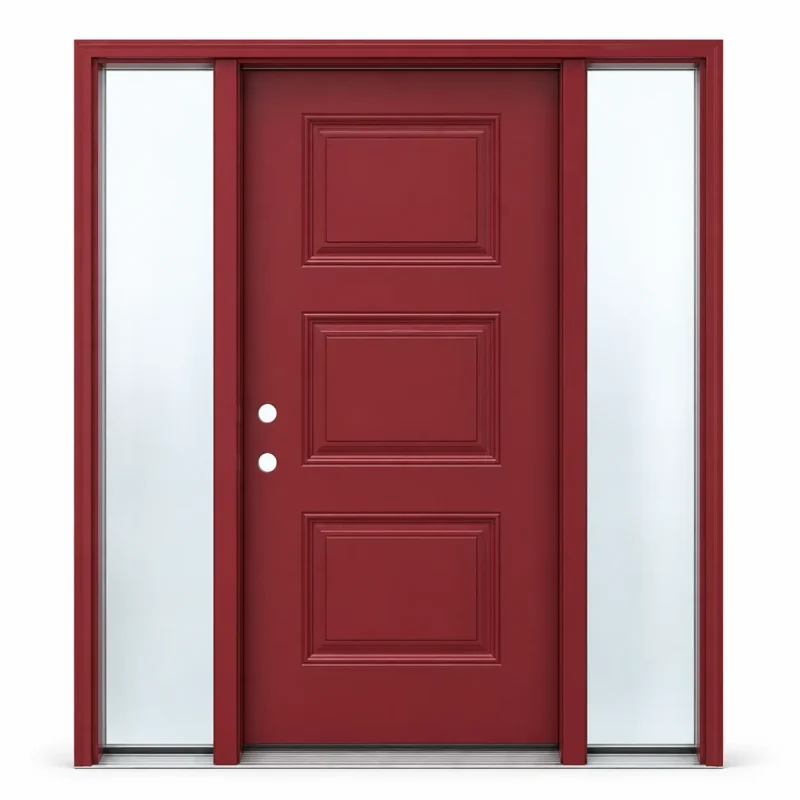 SD158 steel entry door Amazon white background