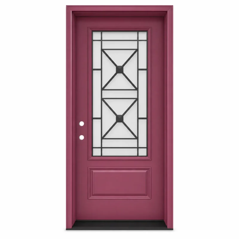 SD163 steel entry door Amazon white background