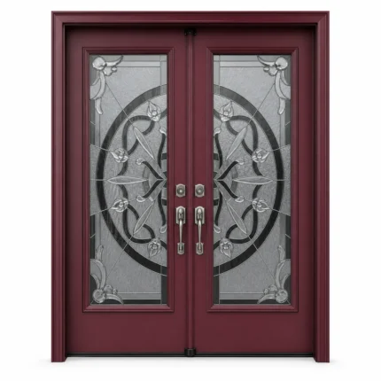 SD164 steel entry door Amazon white background