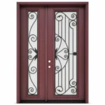 SD166 steel entry door Amazon white background
