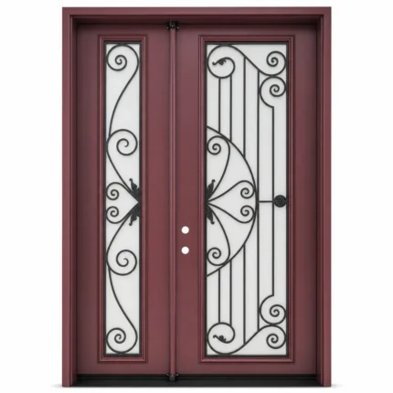 SD166 steel entry door Amazon white background