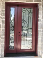 SD166 steel entry door original product view