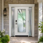 SD190 steel entry door installed home entrance scene