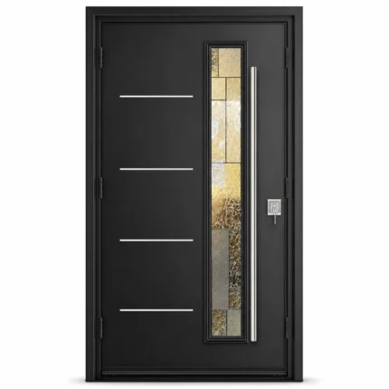 SD197 steel entry door Amazon white background