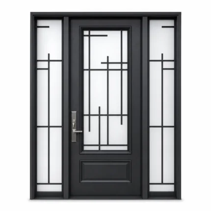 SD202 steel entry door Amazon white background