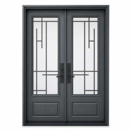 SD207 steel entry door Amazon white background