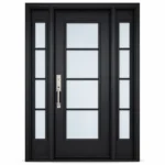 SD216 steel entry door Amazon white background
