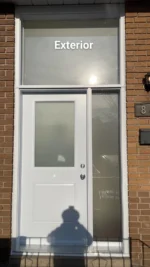 SD217 steel entry door original product view