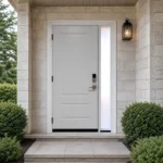 SD230 steel entry door installed home entrance scene