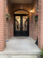 SD232 steel entry door original product view