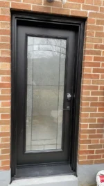 SD244 steel entry door original product view