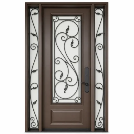 SD255 steel entry door Amazon white background