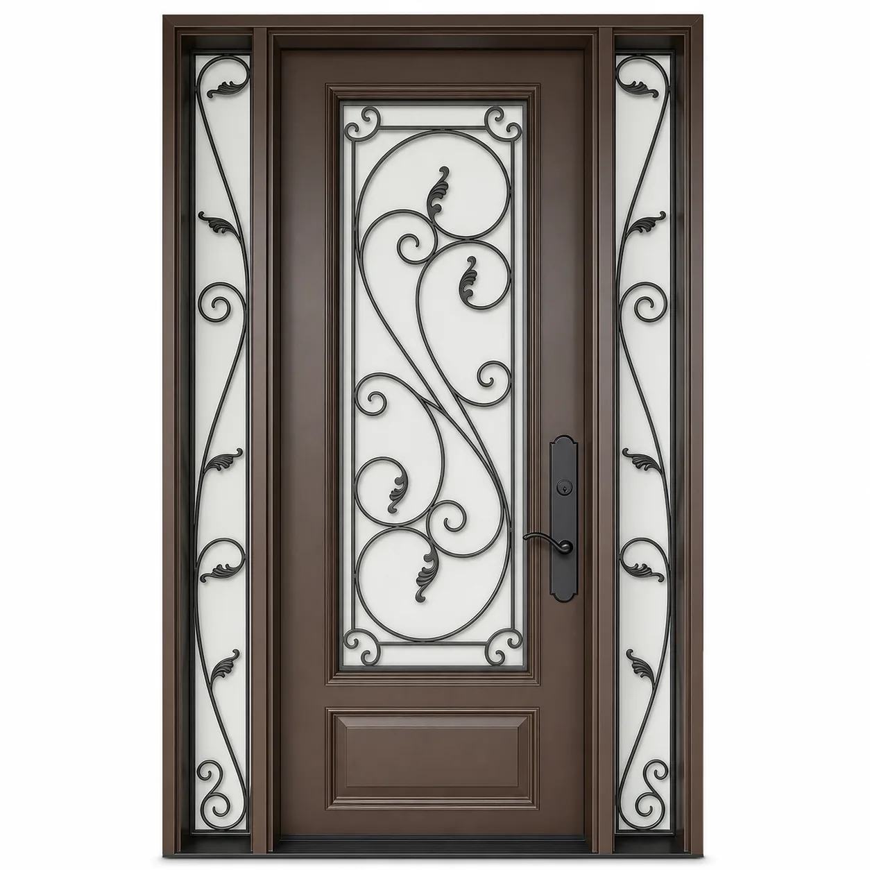 SD255 Amazon white background SD255 steel entry door Amazon white background