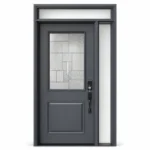 SD257 steel entry door Amazon white background