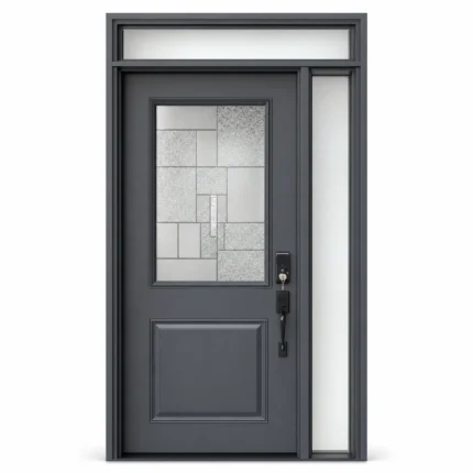 SD257 steel entry door Amazon white background