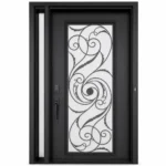 SD267 steel entry door Amazon white background