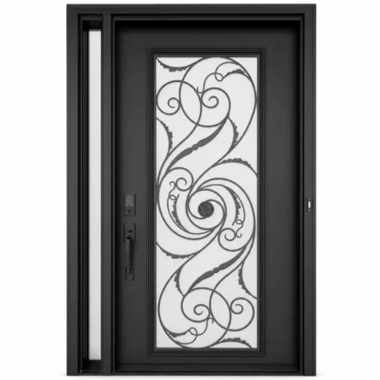SD267 steel entry door Amazon white background