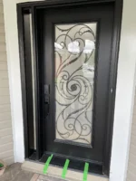 SD267 steel entry door original product view